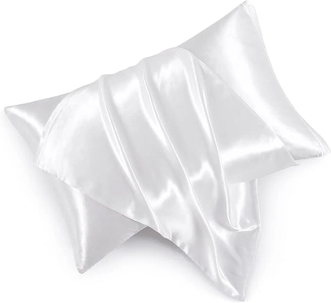 Top-Quality Satin Pillowcases with Zipper （20×26） Standard Size Pillowcases Set of 2 Official