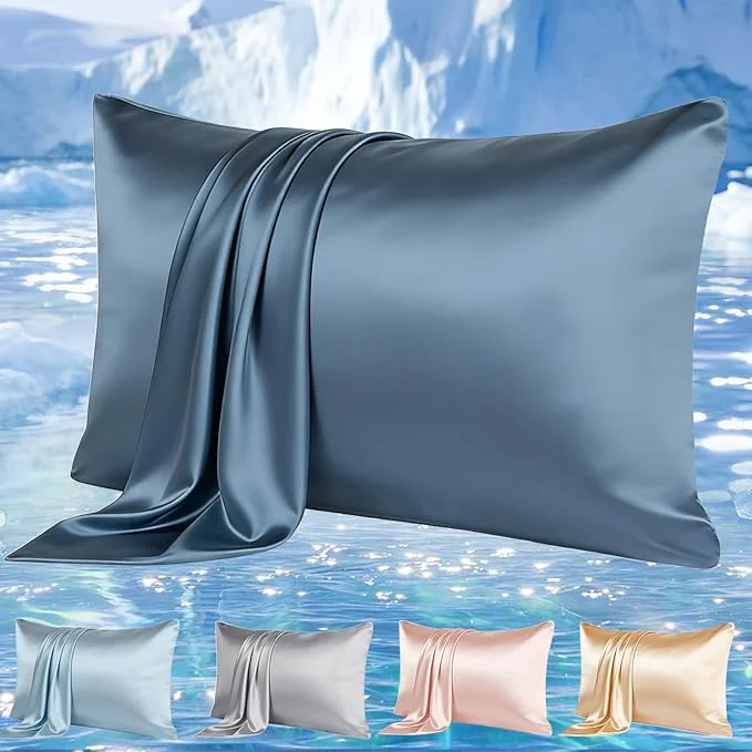 Superior Cooling Pillowcases Set of 2 for Hot Sleeper Night Sweats Beauty Sleep Reduces Sustainable