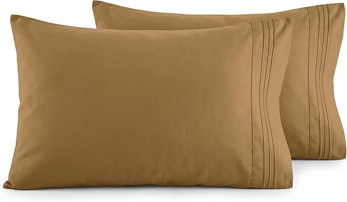 Crafted Elegant Comfort Luxury Ultra-Soft 2-Piece Pillowcase Set Effective