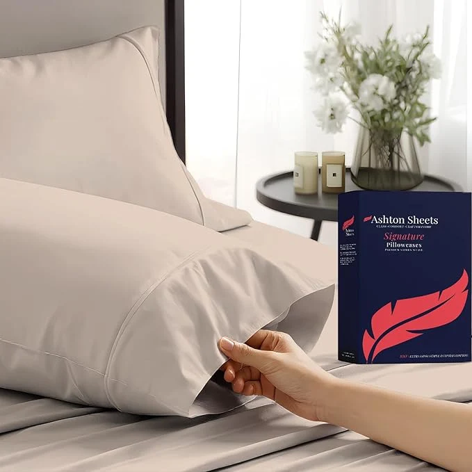 Versatile Egyptian Cotton Pillow Cases King Size Set of 2 Carefully Designed