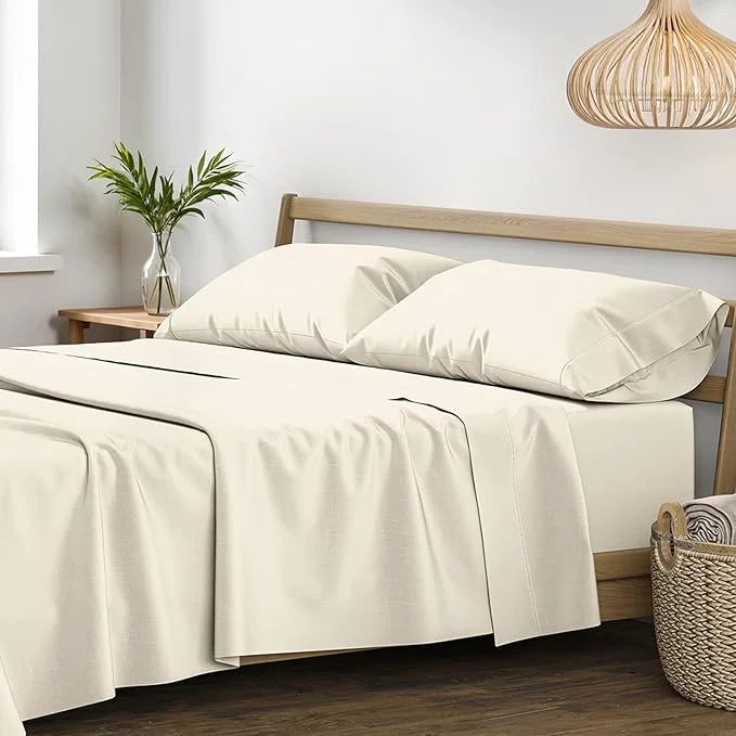 Trusted XOOX Linen Egyptian Cotton Sheets Set Unique