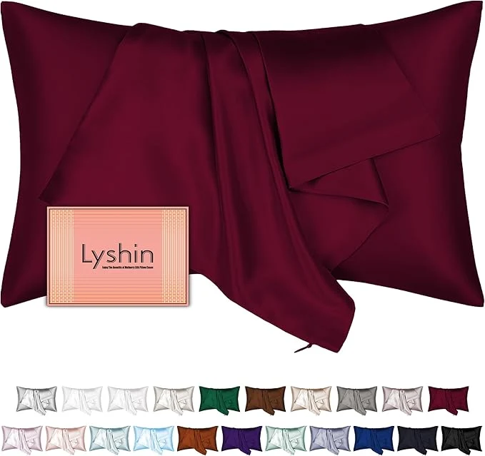 Classic Silk Pillow Cases Queen Size High-End