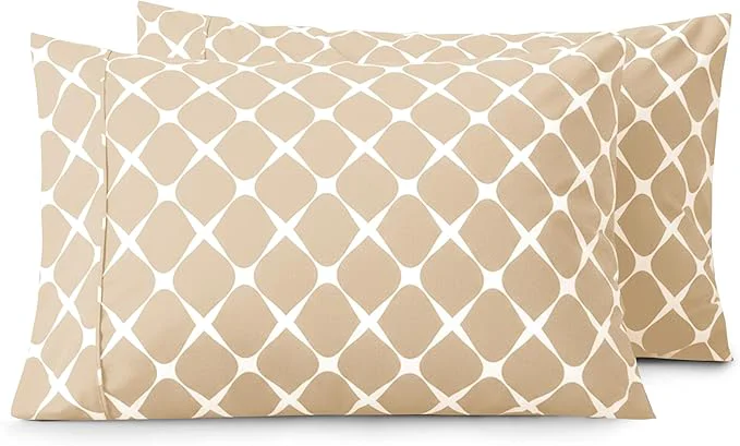 Flexible Elegant Comfort Luxury Ultra-Soft 2-Piece Pillowcase Set Casual