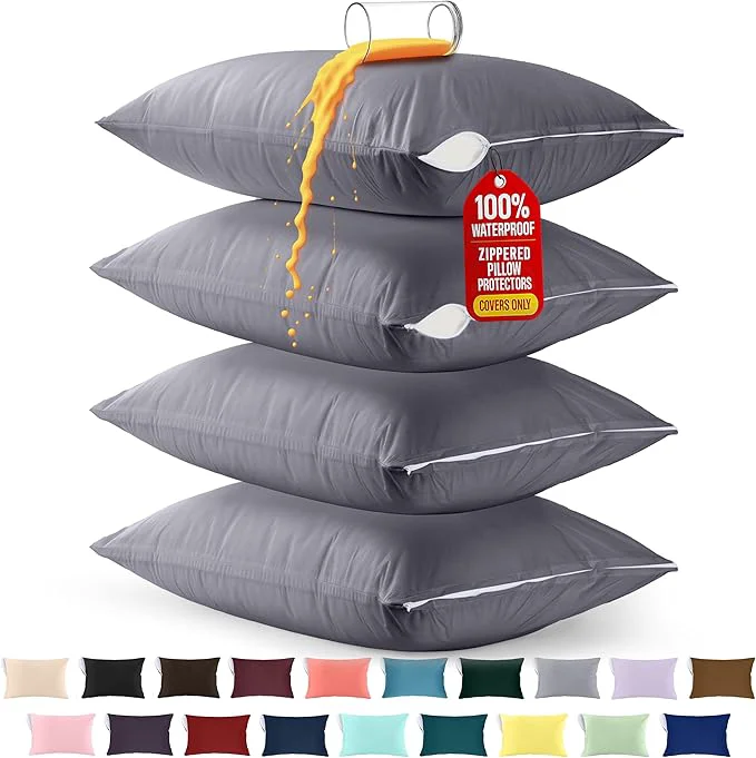 Functional Utopia Bedding Premium Waterproof Pillow Protectors Soft