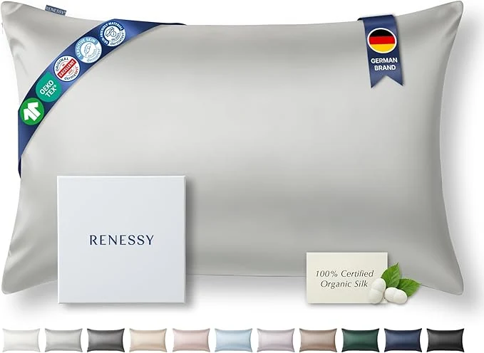 Outstanding Premium Silk Pillowcase Organic Mulberry Silk 22 Momme Grade 6A Next-Generation