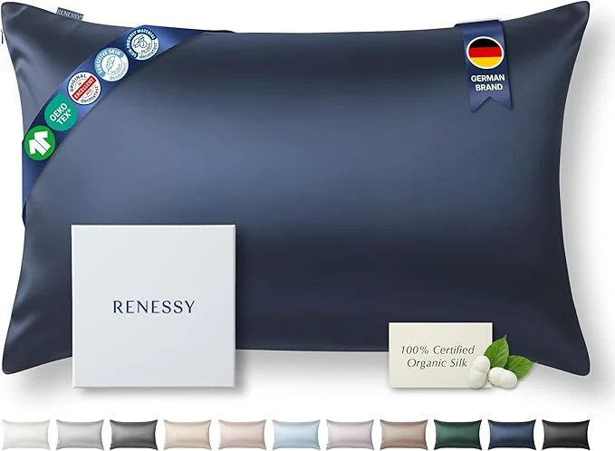 Reusable Premium Silk Pillowcase Organic Mulberry Silk 22 Momme Grade 6A