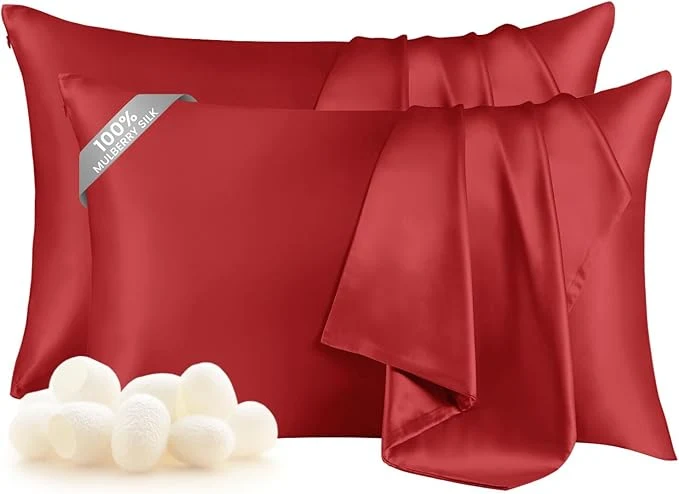 Sustainable THXSILK Set of 2 Silk Pillowcases Artisan