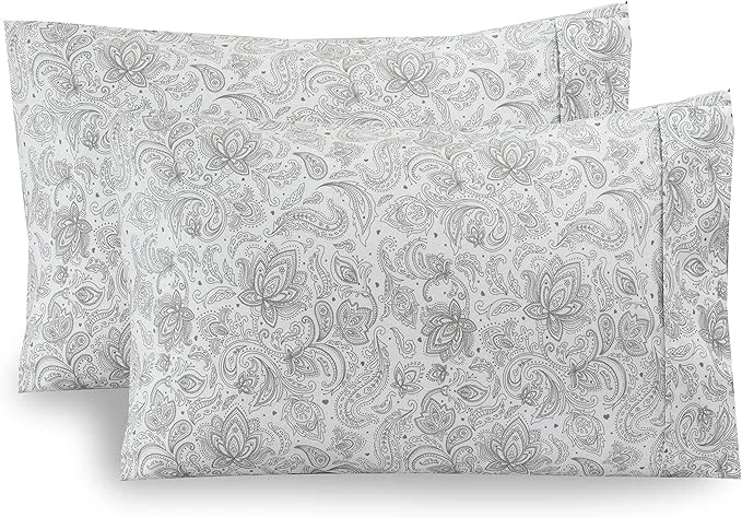 User-Friendly Elegant Comfort Pattern Printed Pillowcases 2-Piece Set Egyptian Quality Comfortable