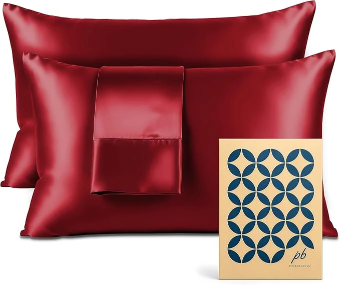 Trendy Pure Bedding Satin Pillowcase 2 Pack Durable