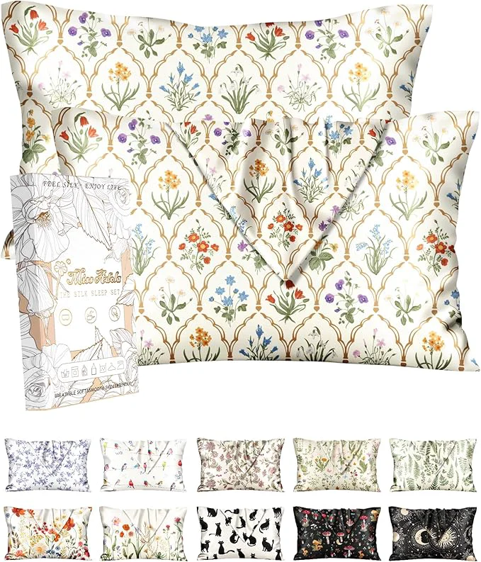 Secure Miss Adola 2 Pack Silk Pillowcase Versatile