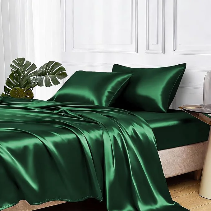 Sustainable MR HM Satin Bed Sheets King Size Sheets Set World-Class