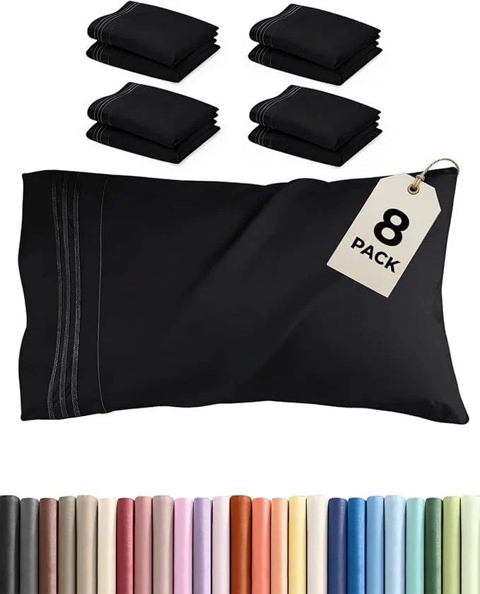 Stylish King Pillow Cases Set of 8 Consistent
