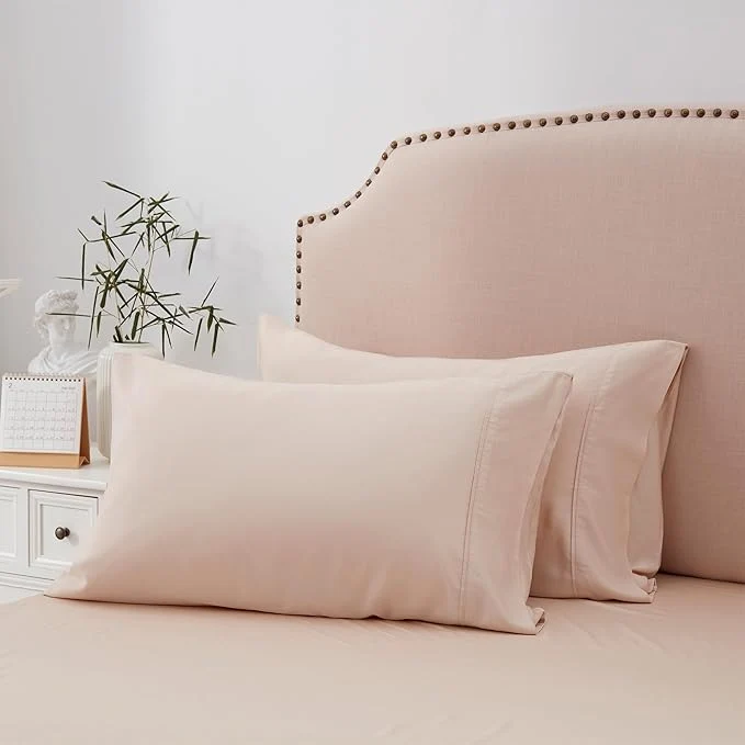 Versatile ACCURATEX Cooling Pillow Cases Set of 2 Rayon Derived from Bamboo Soft Trendy