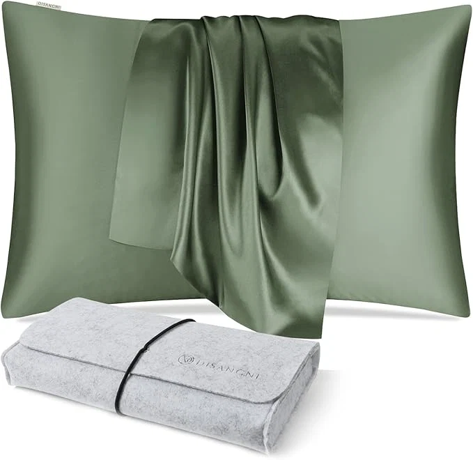 Fashionable DISANGNI Natural Mulberry Silk Pillow case Solid