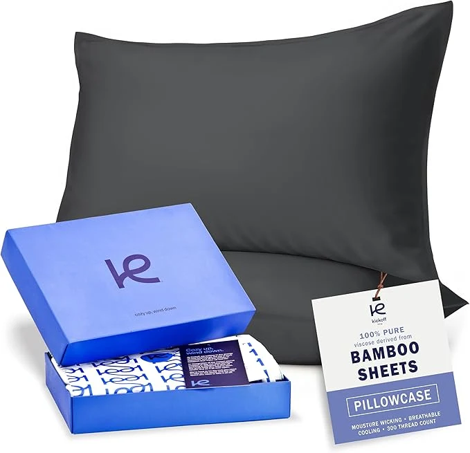 Outstanding Kickoff Viscose Bamboo Pillowcase Organic Hidden Zippered Viscose Bamboo Certified