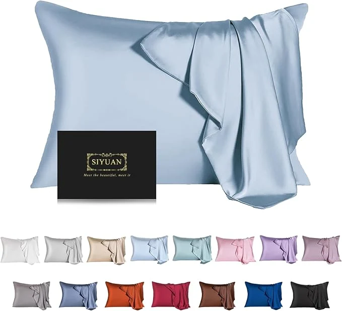 Breathable Mulberry Silk Pillowcase for Hair and Skin Cooling Silk Pillow Case Healthy