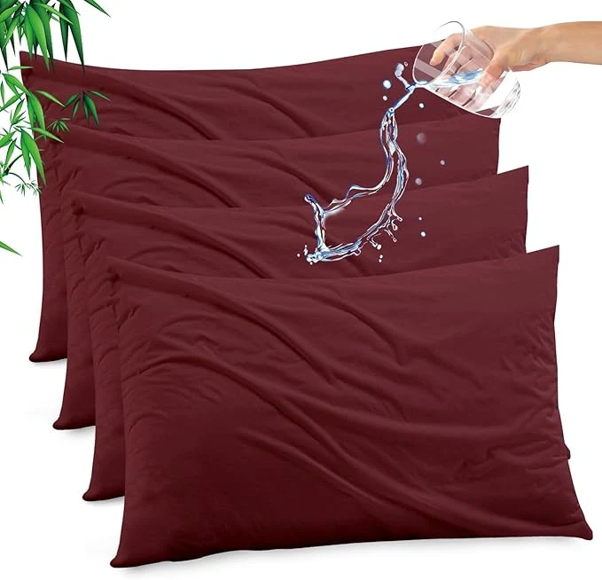 Relaxed Gogreen Bamboo Rayon Waterproof Pillow Protector Breathable Pillow Cover Durable