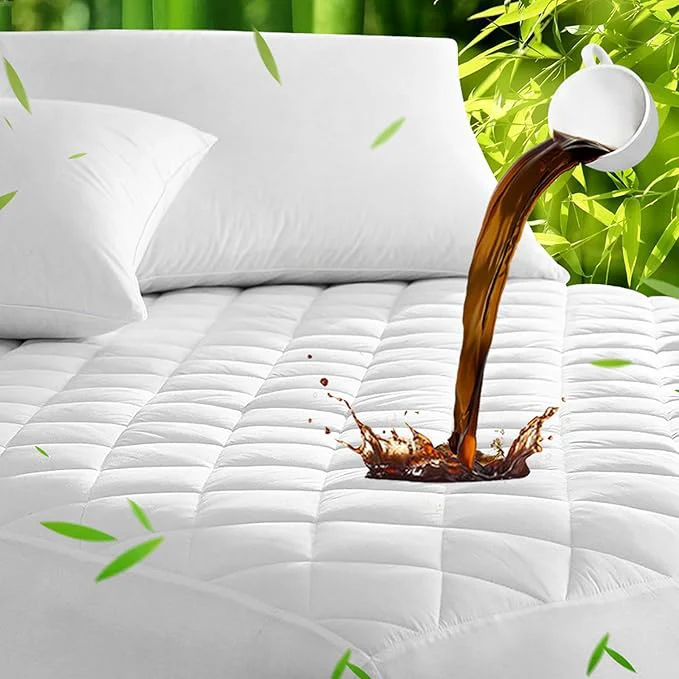 Crafted UNILIBRA Twin Mattress Pad Waterproof Rayon Made from Bamboo Fitted Deep Consistent
