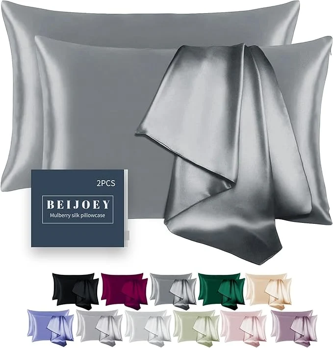 Eco-Friendly Mulberry Silk Pillowcase 2 Pack Genuine
