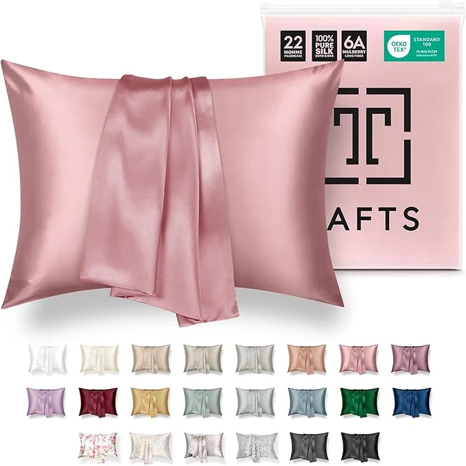 Casual TAFTS 22mm Pure Mulberry 6A Silk Pillowcase Exclusive