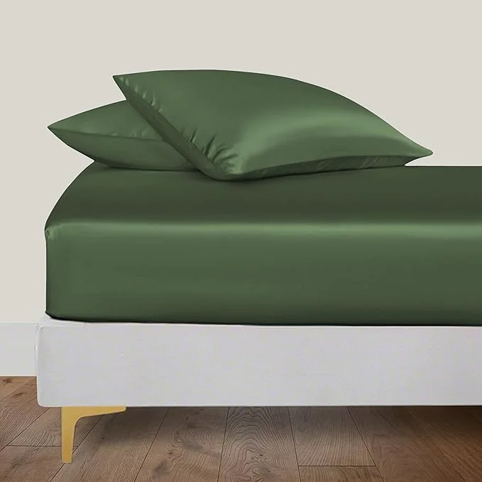 Fashionable LINENWALAS Fitted Sheet Only Viscose Derived from Bamboo Bottom Sheet Top-Quality