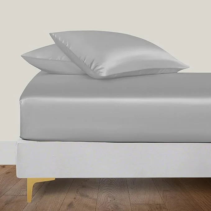 Elegant LINENWALAS Fitted Sheet Only Viscose Derived from Bamboo Bottom Sheet Effective