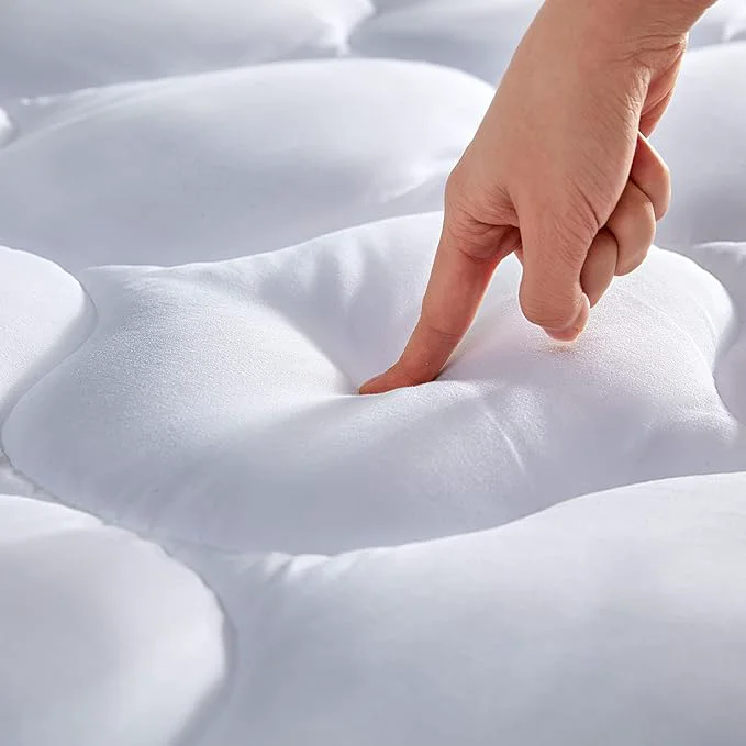 Natural SLEEP ZONE Quilted Fitted Queen Mattress Pad Cover Official