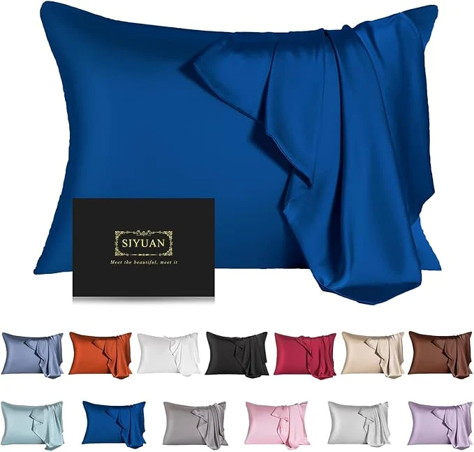 Classic Mulberry Silk Pillowcase for Hair and Skin Standard Size Cooling Silk Pillow Comfortable