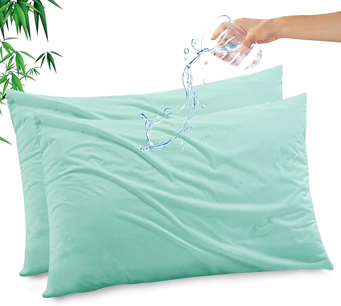 Convenient Gogreen Bamboo Rayon Waterproof Pillow Protector Breathable Pillow Cover Superior