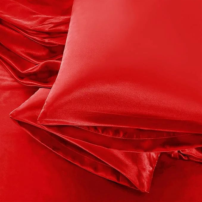 Unique Aormenzy Satin Pillow Cases for Women Queen Size Set of 2 Fade Resistant Safe