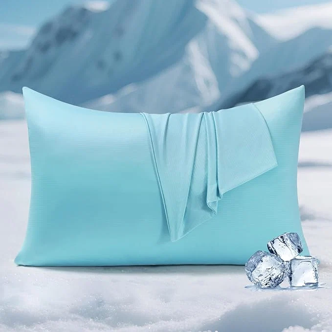 Comfortable Elegear Cooling Pillow Cases for Hot Sleepers Clean Fabric Silver Infused Optimized