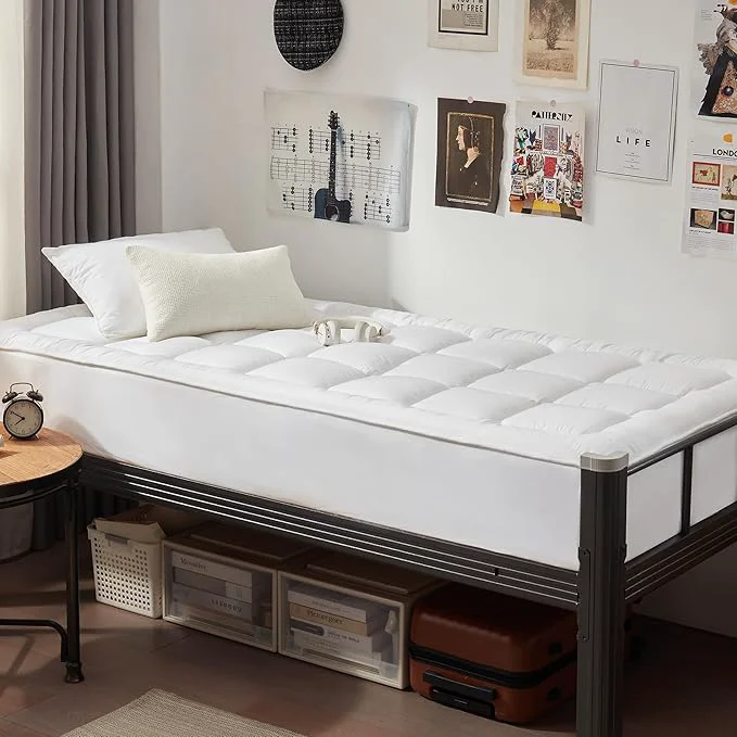 World-Class UNILIBRA Twin XL Size Mattress Pad Cooling Rayon from Bamboo Quilted Fitted Genuine
