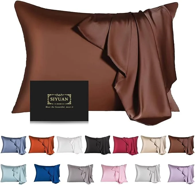 Unique Mulberry Silk Pillowcase for Hair and Skin Standard Size Cooling Silk Pillow Clean