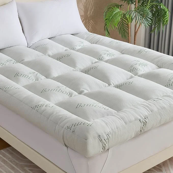 Casual WhatsBedding 5 Inch Memory Foam Mattress Topper King Size Breathable