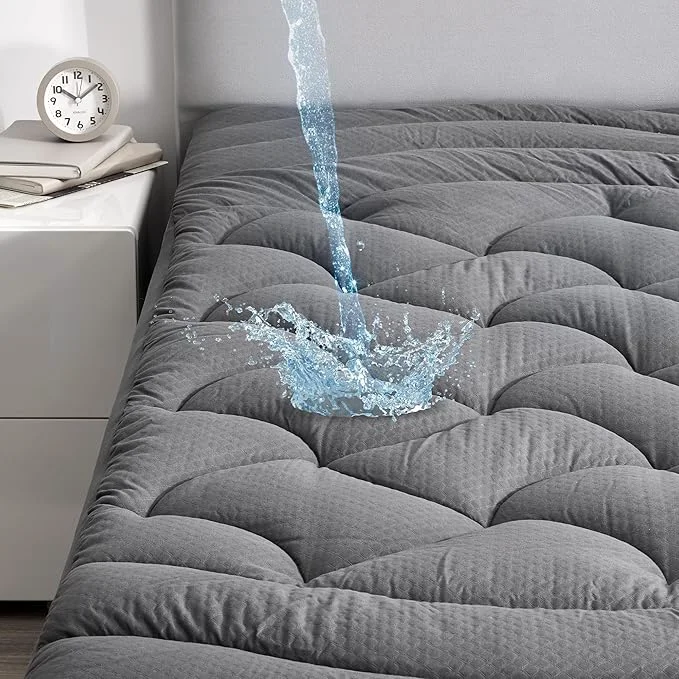 Trusted SLEEP ZONE Waterproof King Mattress Pad Soft Mattress Topper Fitted Mattress Superior