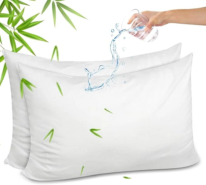 Original Gogreen Bamboo Rayon Waterproof Pillow Protector Breathable Pillow Cover Premium