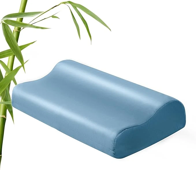 Convenient Contour Cervical Pillowcase- Rayon Derived from Bamboo Pillow Case Cover Elegant