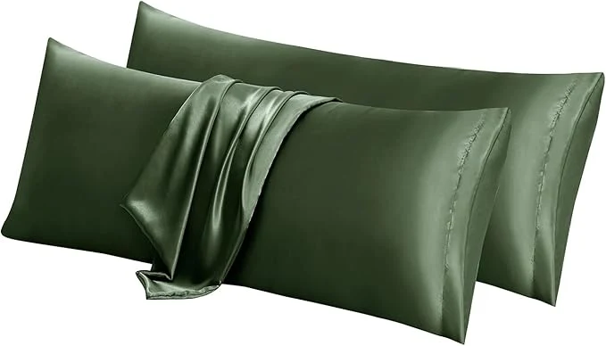 Carefully Designed Aormenzy Satin Body Pillow Cover Set of 2 20×54 Inches Woodland Green Body Fine Crafted