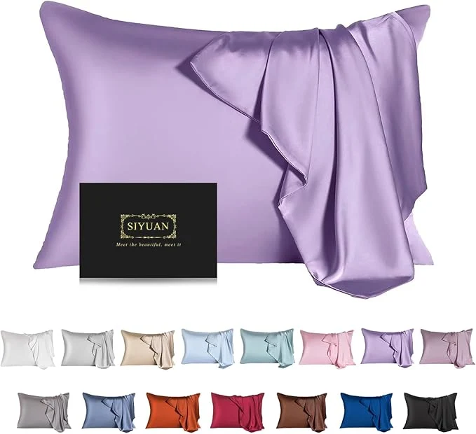 Original Mulberry Silk Pillowcase for Hair and Skin Cooling Silk Pillow Case Lightweight