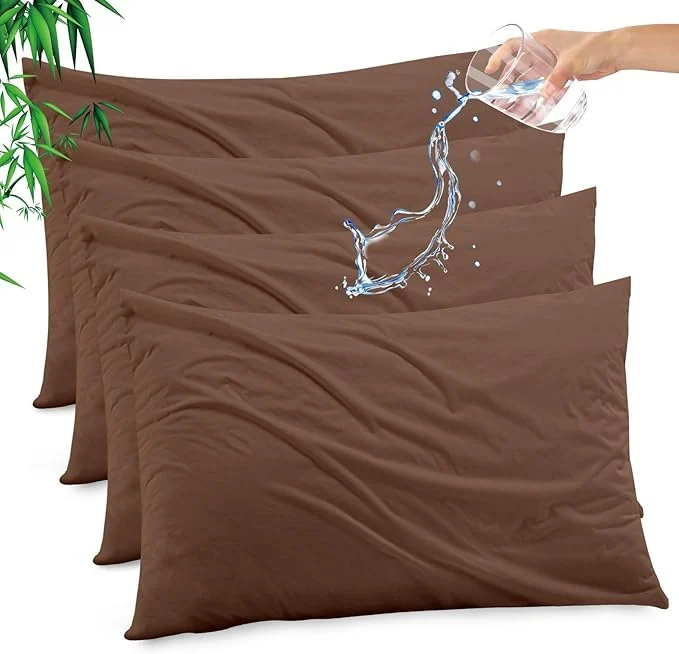 Authentic Gogreen Bamboo Rayon Waterproof Pillow Protector Breathable Pillow Cover User-Friendly