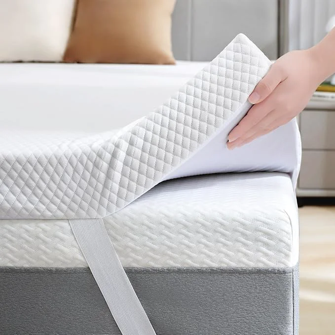 Flexible SINWEEK 3 Inch Gel Memory Foam Mattress Topper Queen Size Ventilated High Elegant