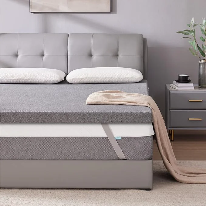 Premium SINWEEK 3 Inch Gel Memory Foam Mattress Topper Full Size Pad Fine Crafted