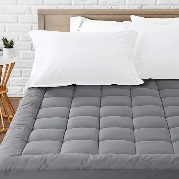 Fast LEISURE TOWN Cotton Mattress Pad Queen Size Fitted Quilted Mattress Cover Flexible