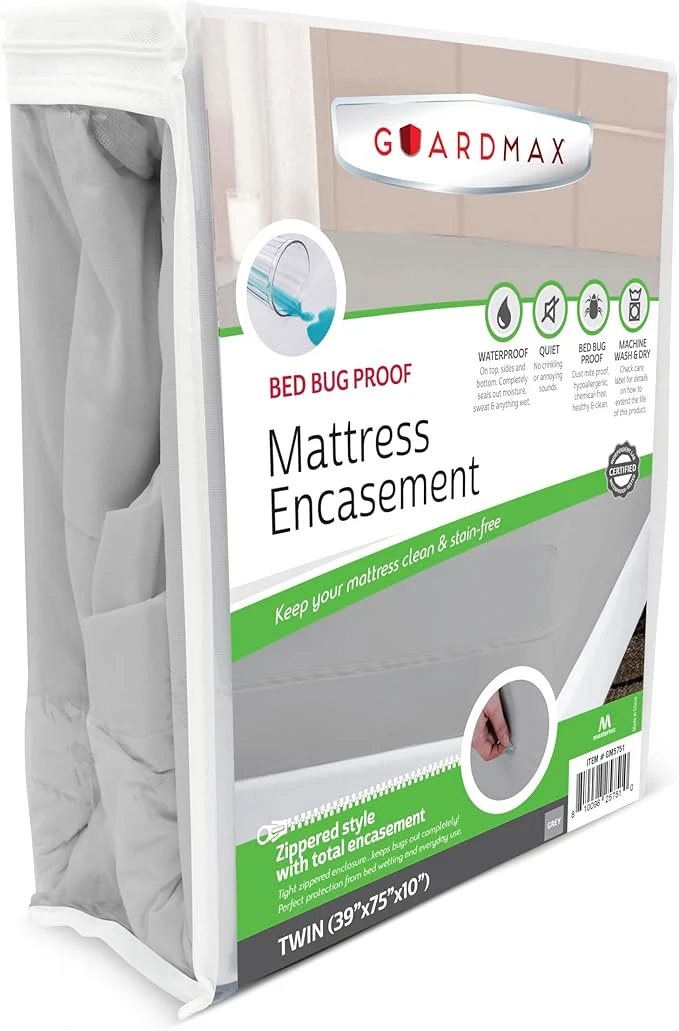 Advanced Guardmax Jersey Knitted Twin Zippered Mattress Encasement High-End
