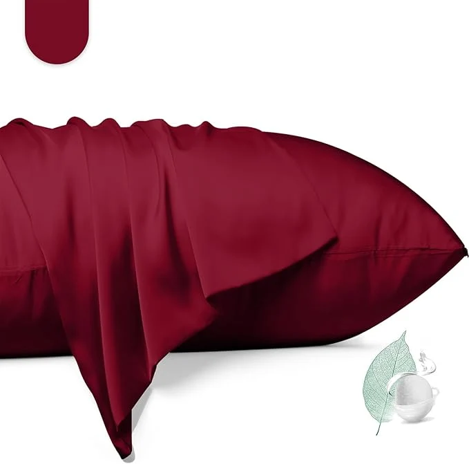 Smooth Mulberry Silk Pillowcase 2 Pack Standard Size Silk Pillow Cases Luxury