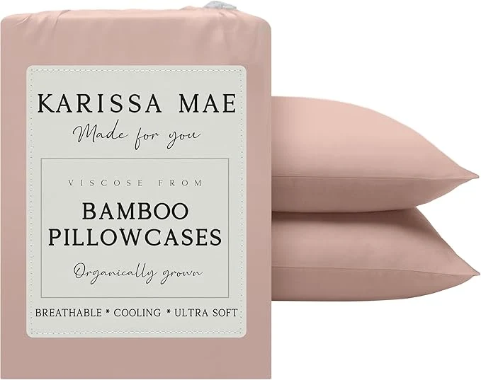 Specialty Karissa Mae Cooling Bamboo Viscose Standard Size Pillowcase Set Original