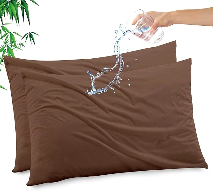 Easy-to-Use Gogreen Bamboo Rayon Waterproof Pillow Protector Breathable Pillow Cover Casual