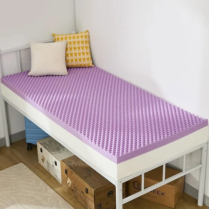 Top-Quality SINWEEK 3 Inch Egg Crate Memory Foam Mattress Topper Twin XL Twin Extra Long Advanced