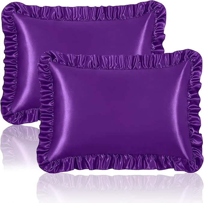 Original Homiest Ruffle Satin Pillowcase Soft