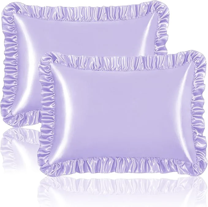 Specialty Homiest Ruffle Satin Pillowcase Convenient